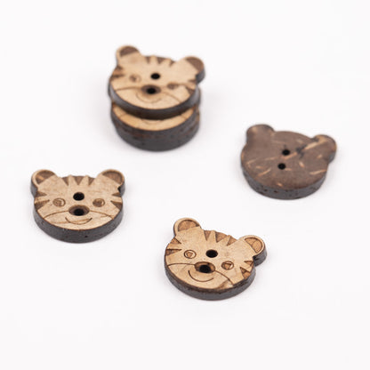 Kokosriekstu pogas "Tigriuks" 15mm