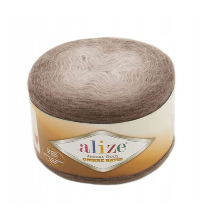 Alize Angora Gold Ombre Batik siūlai 150g (vilna, akrilanas)