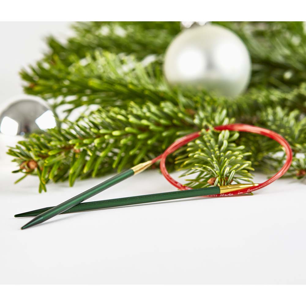 Спицы Addi Christmas с пряжей 60см-120см (4,0мм-6,0мм)