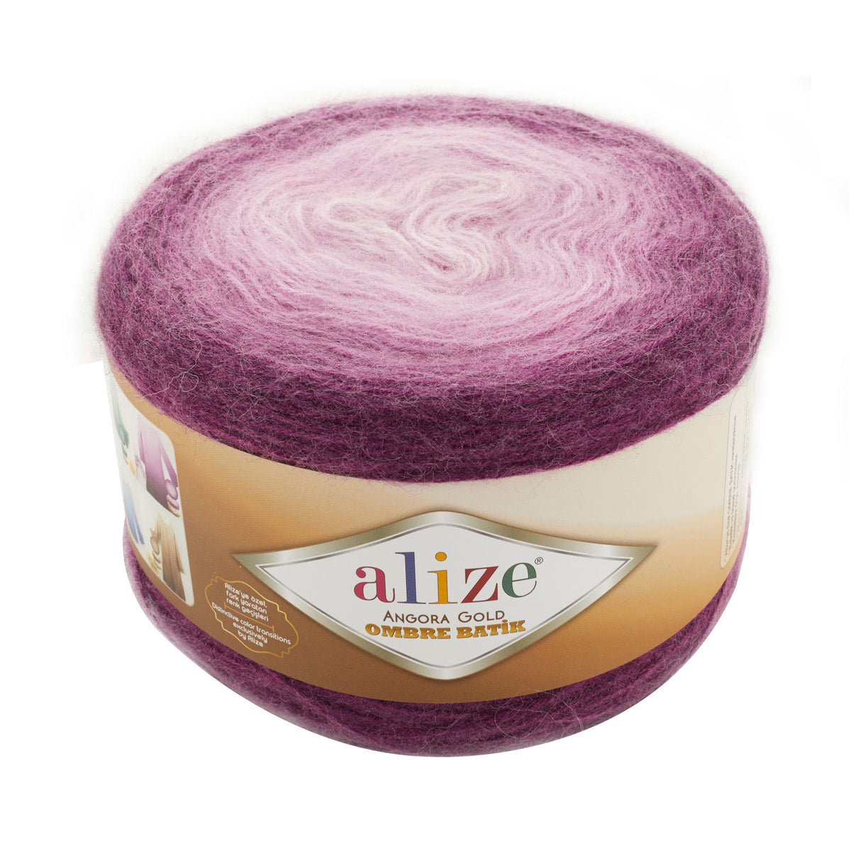 Alize Angora Gold Ombre Batik siūlai 150g (vilna, akrilanas)