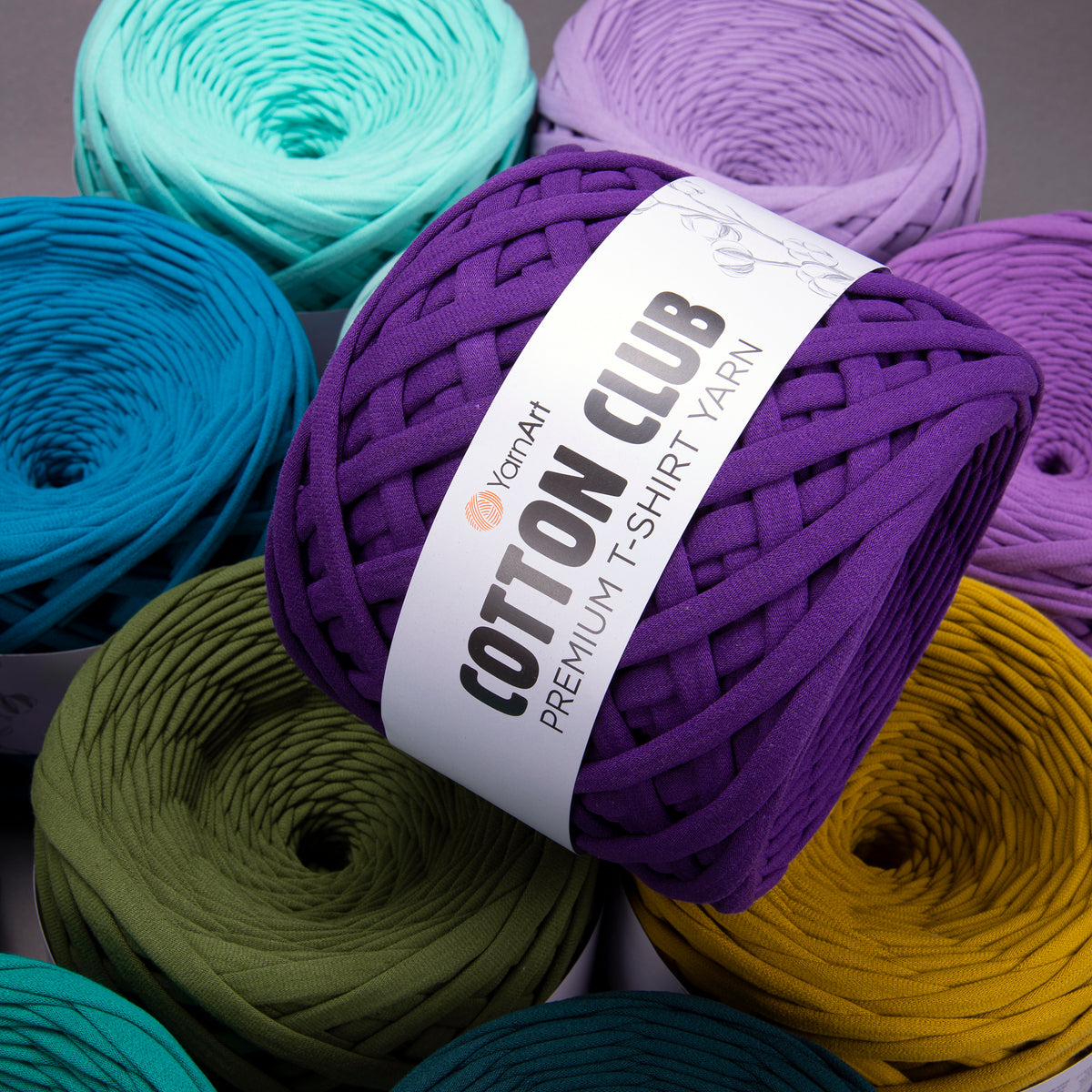 YarnArt Cotton Club trikotažiniai siūlai 310g (medvilnė)