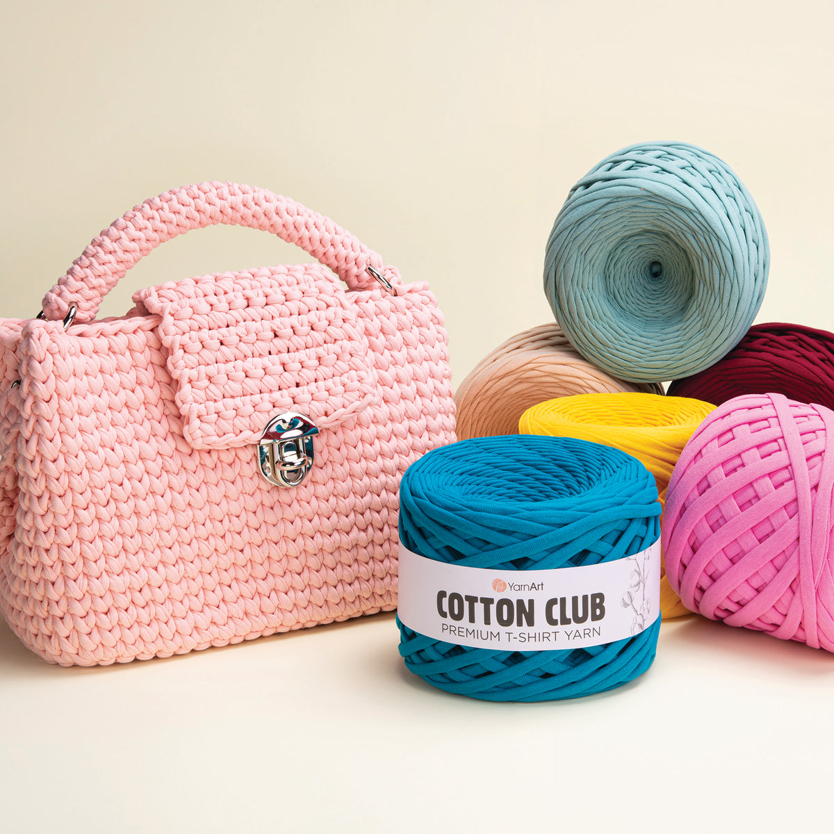 YarnArt Cotton Club trikotažiniai siūlai 310g (medvilnė)
