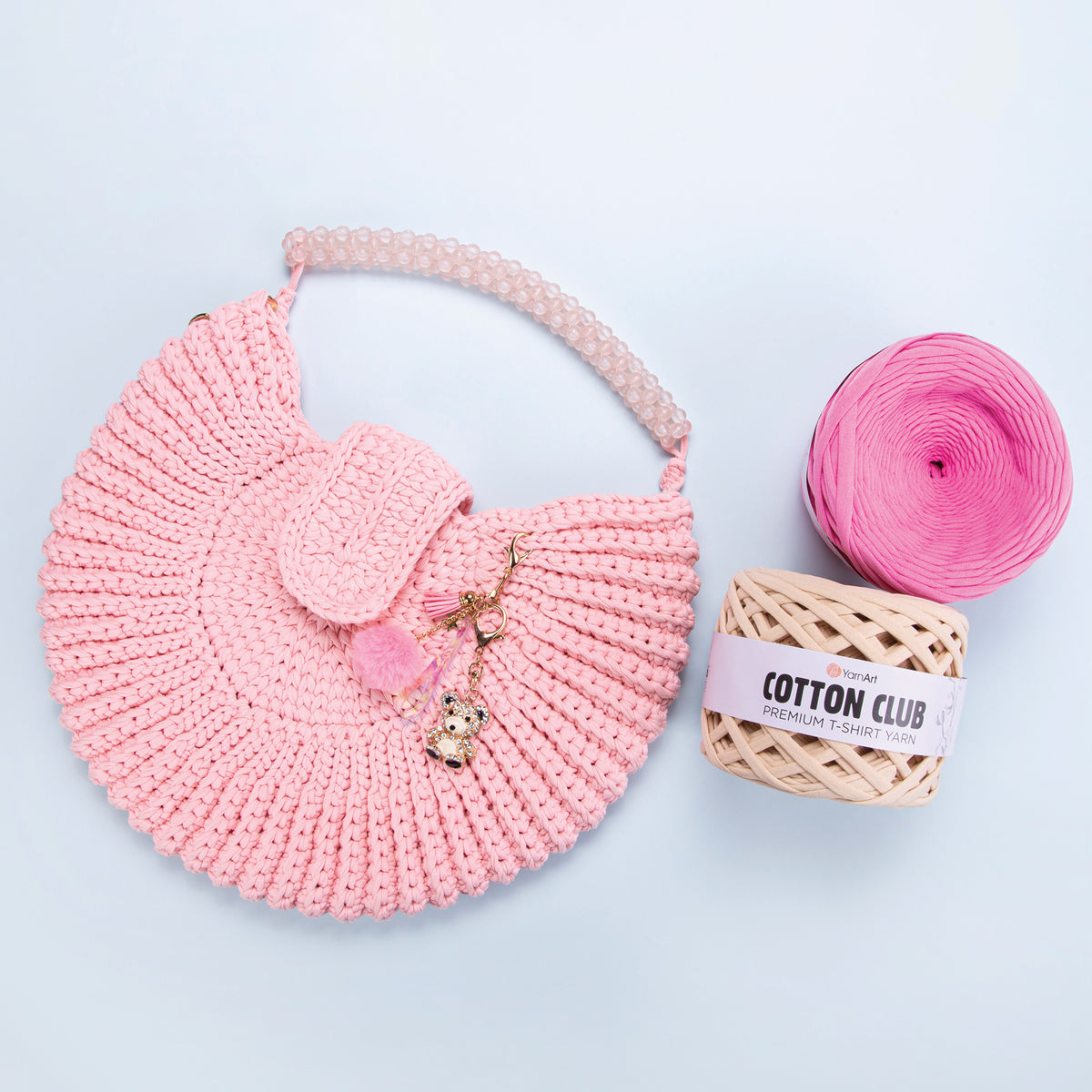 YarnArt Cotton Club trikotažiniai siūlai 310g (medvilnė)