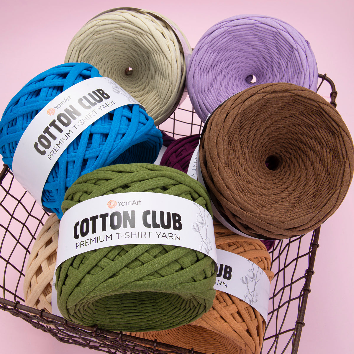 YarnArt Cotton Club trikotažiniai siūlai 310g (medvilnė)