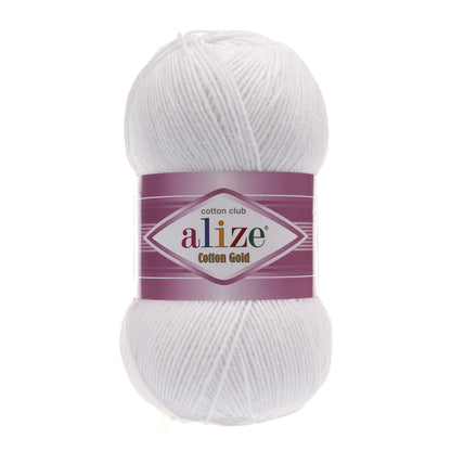 Alize Cotton Gold mezgimo siūlai 100g (medvilnė, akrilanas)