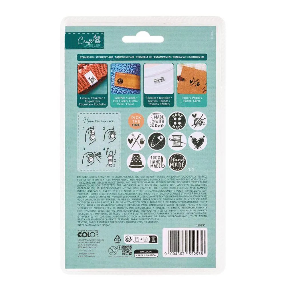 COLOP Craft Labeler antspaudų rinkinys etiketėms