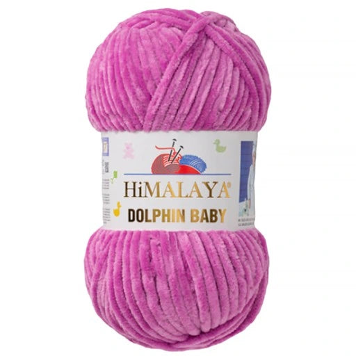 Himalaya Dolphin Baby mezgimo siūlai 100g (poliesteris-pliušas) - Pasaulio Siūlai