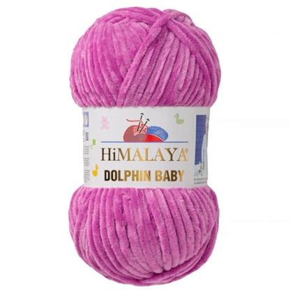 Himalaya Dolphin Baby mezgimo siūlai 100g (poliesteris-pliušas) - Pasaulio Siūlai