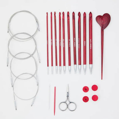 KnitPro Amore Tunisian vąšelių rinkinys (Lmited Edition)