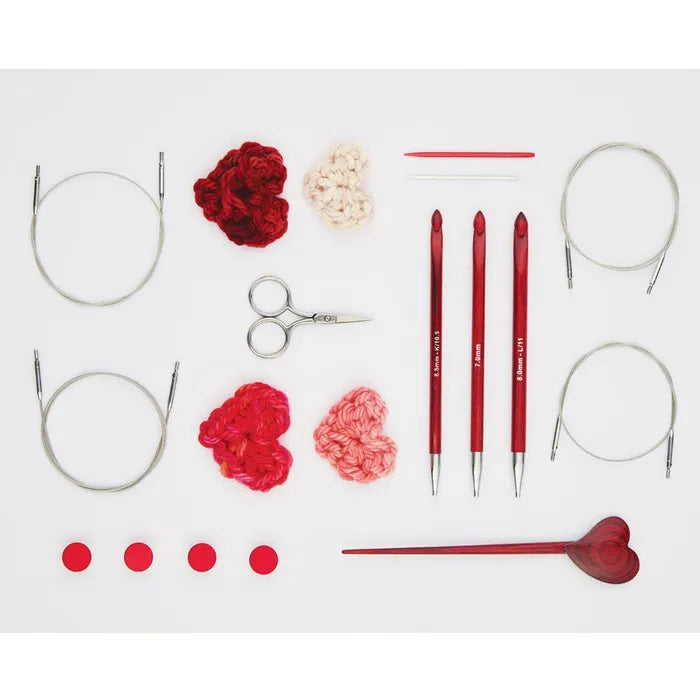 KnitPro Amore Tunisian vąšelių rinkinys (Lmited Edition)