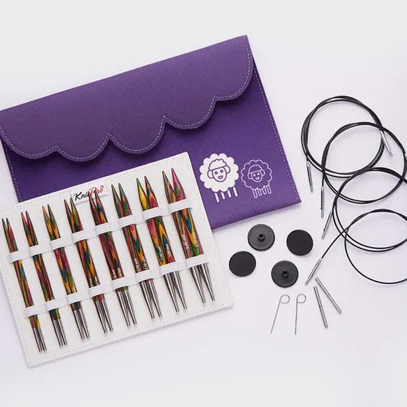 KnitPro Symfonie 13cm virbalų rinkinys keičiamu valu