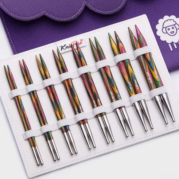 KnitPro Symfonie 13cm virbalų rinkinys keičiamu valu