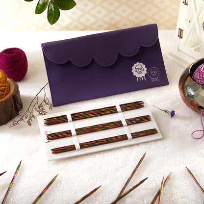 KnitPro Symfonie medinių virbalų rinkinys kojinėms 20cm