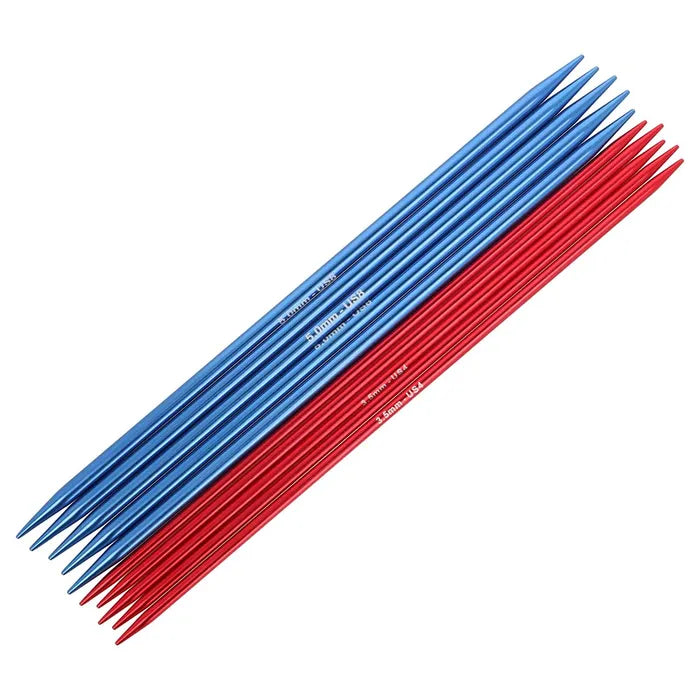 KnitPro Red Waves metalinių mezgimo virbalų rinkinys 20cm