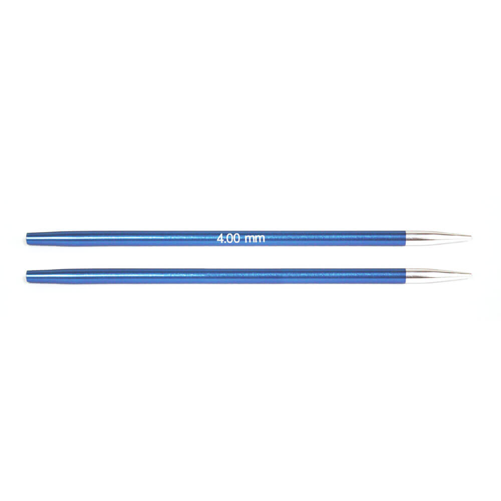 KnitPro Zing metaliniai prisukami virbalai 10cm - 13cm