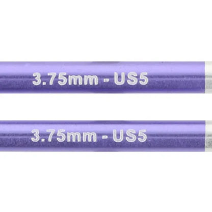 KnitPro Zing trumpi metaliniai prisukami virbalai 5cm