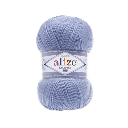 Alize Lanagold 800 siūlai 100g (vilna, akrilanas)