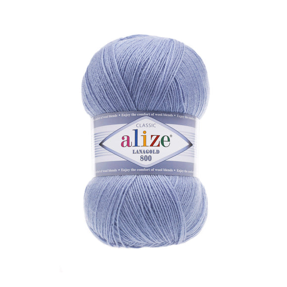 Alize Lanagold 800 siūlai 100g (vilna, akrilanas)