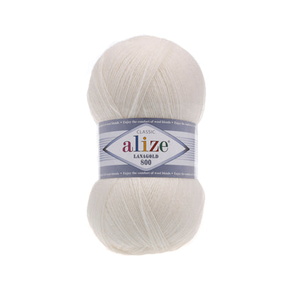 Alize Lanagold 800 siūlai 100g (vilna, akrilanas)