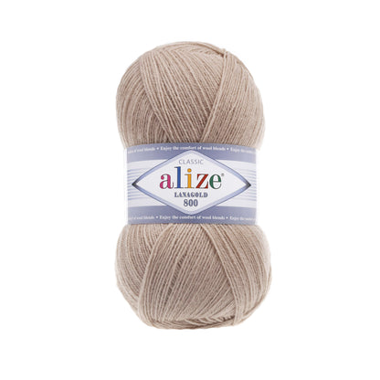 Alize Lanagold 800 siūlai 100g (vilna, akrilanas)