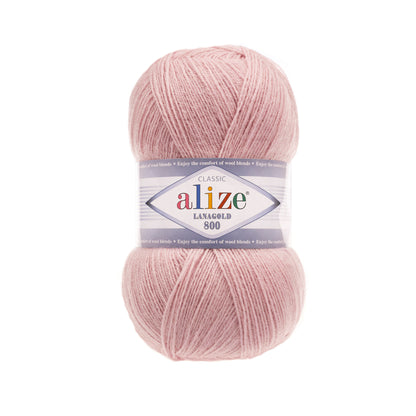 Alize Lanagold 800 siūlai 100g (vilna, akrilanas)