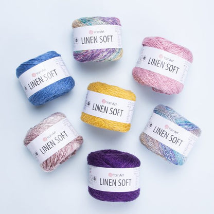 YarnArt Linen Soft siūlai 100g (linas, viskozė, medvilnė)