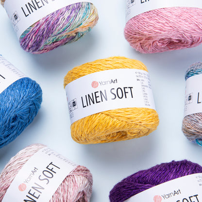 YarnArt Linen Soft siūlai 100g (linas, viskozė, medvilnė)