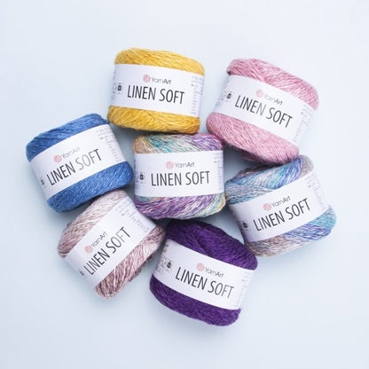 YarnArt Linen Soft siūlai 100g (linas, viskozė, medvilnė)
