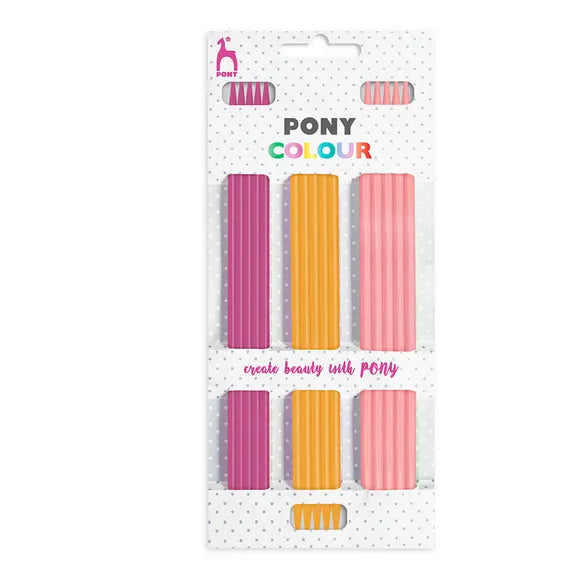 Pony Colour metalinių mezgimo virbalų rinkinys 20cm (3.50mm - 4.50mm)