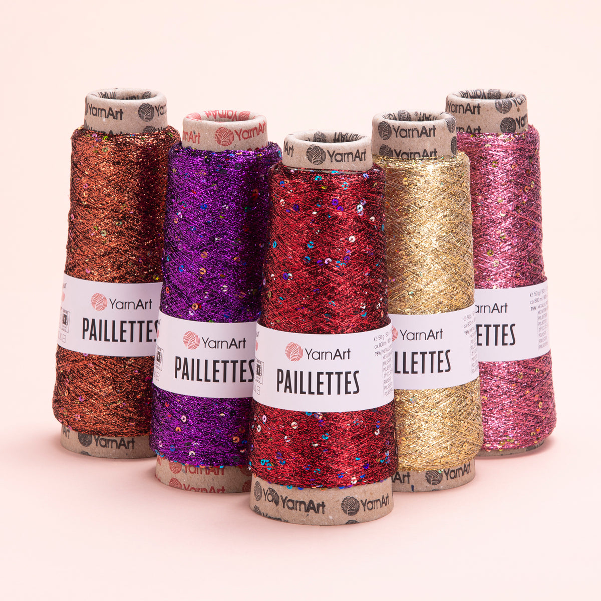 YarnArt Paillettes siūlai 50g (poliesteris)
