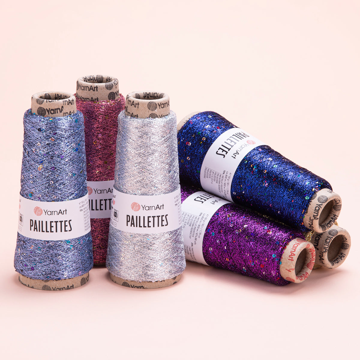 YarnArt Paillettes siūlai 50g (poliesteris)