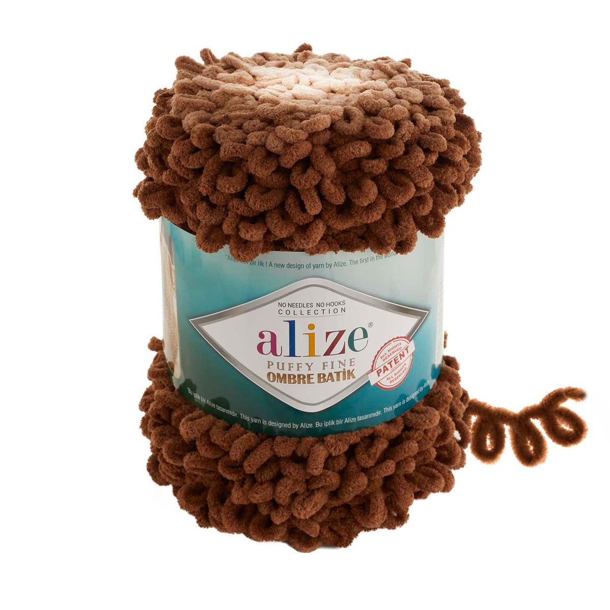 Alize Puffy Fine Ombre Batik siūlai 500g (mikropoliesteris)