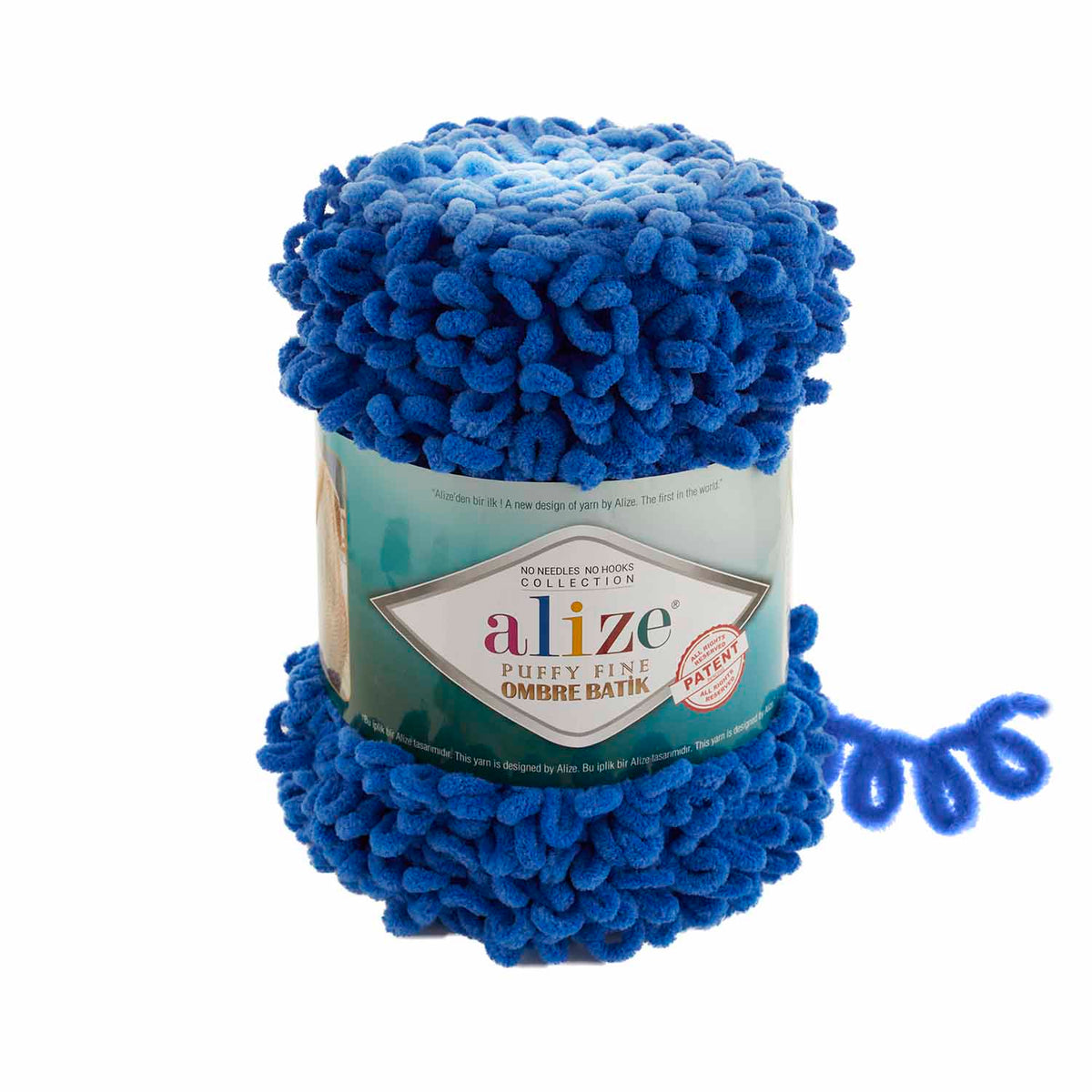 Alize Puffy Fine Ombre Batik siūlai 500g (mikropoliesteris)