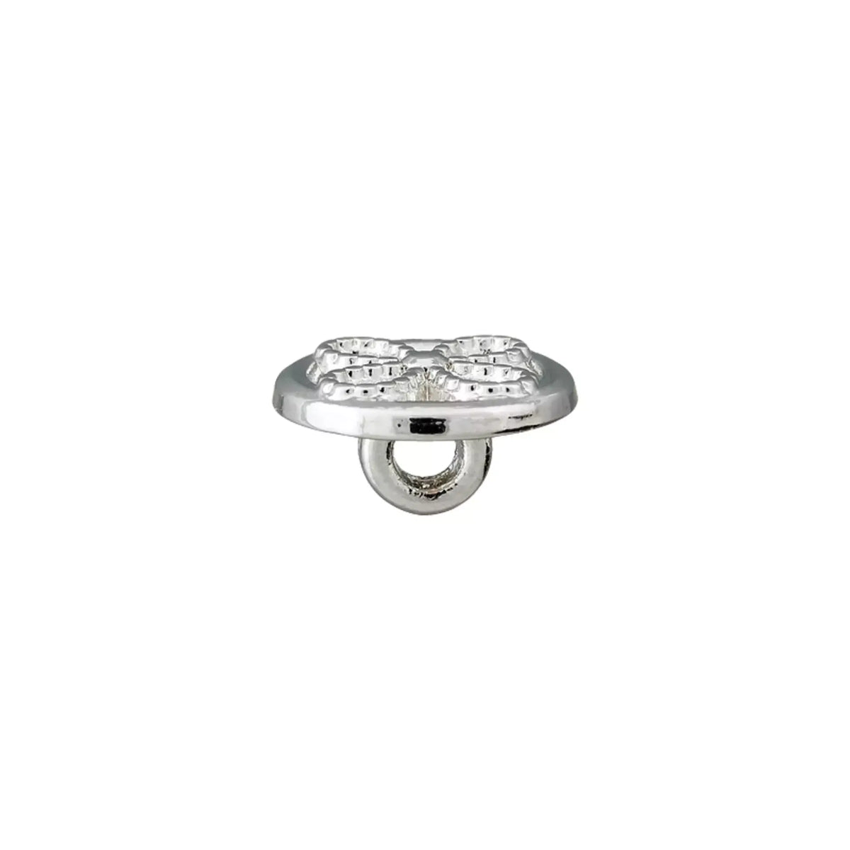 Metalinės sagos su ausele 9mm (sidabrinės)