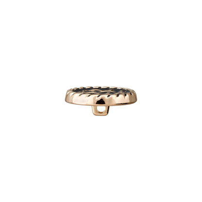 Metalinės sagos su ausele 18mm (juoda/auksinė)
