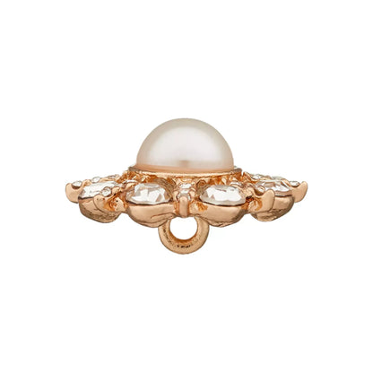 Metalinės sagos su ausele "Gold Flower" 23mm