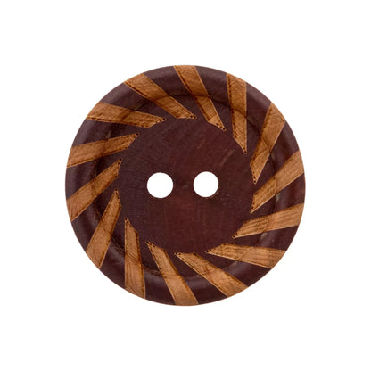 Medinės sagos 12mm-23mm (dark brown)