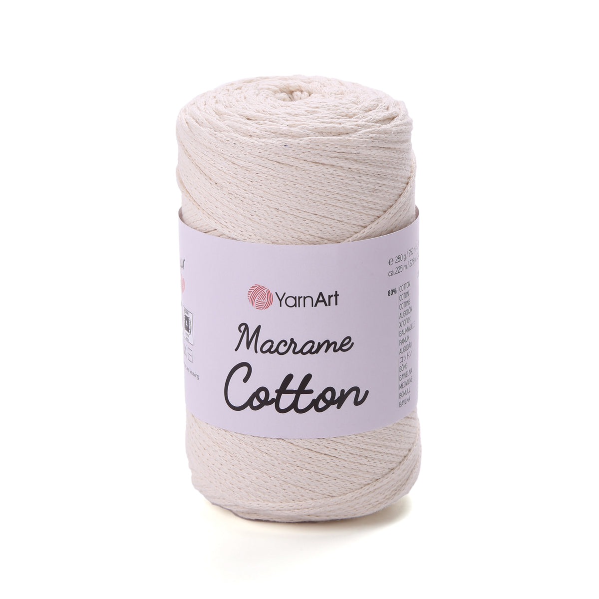 YarnArt Macrame Cotton Virvutė 250g (medvilnė, poliesteris)