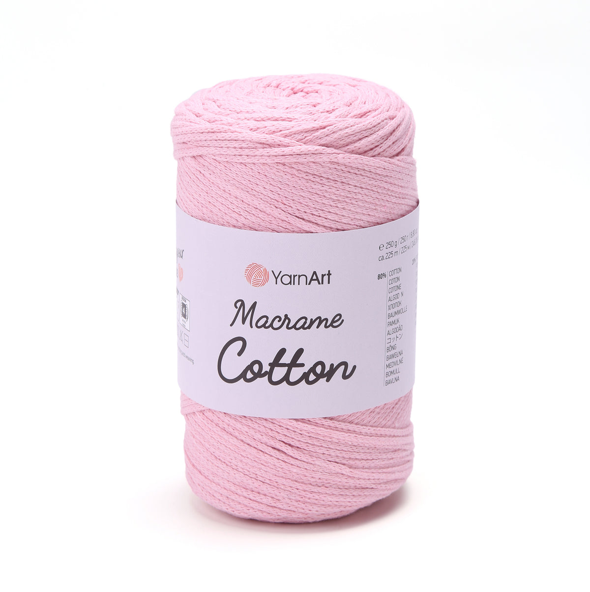 YarnArt Macrame Cotton Virvutė 250g (medvilnė, poliesteris)