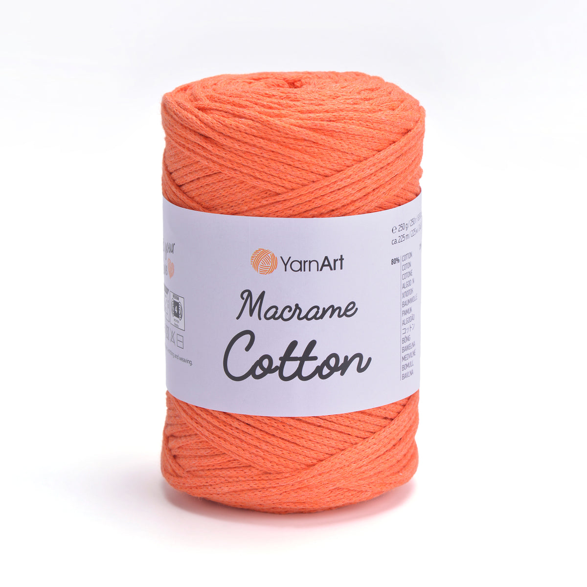 YarnArt Macrame Cotton Virvutė 250g (medvilnė, poliesteris)