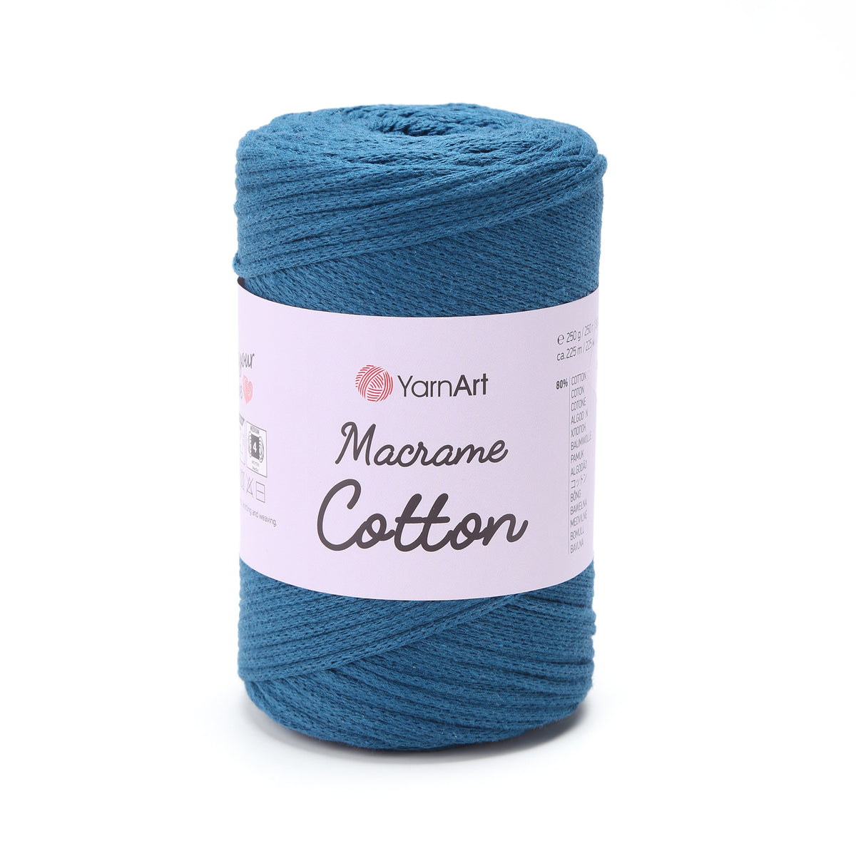YarnArt Macrame Cotton Virvutė 250g (medvilnė, poliesteris)