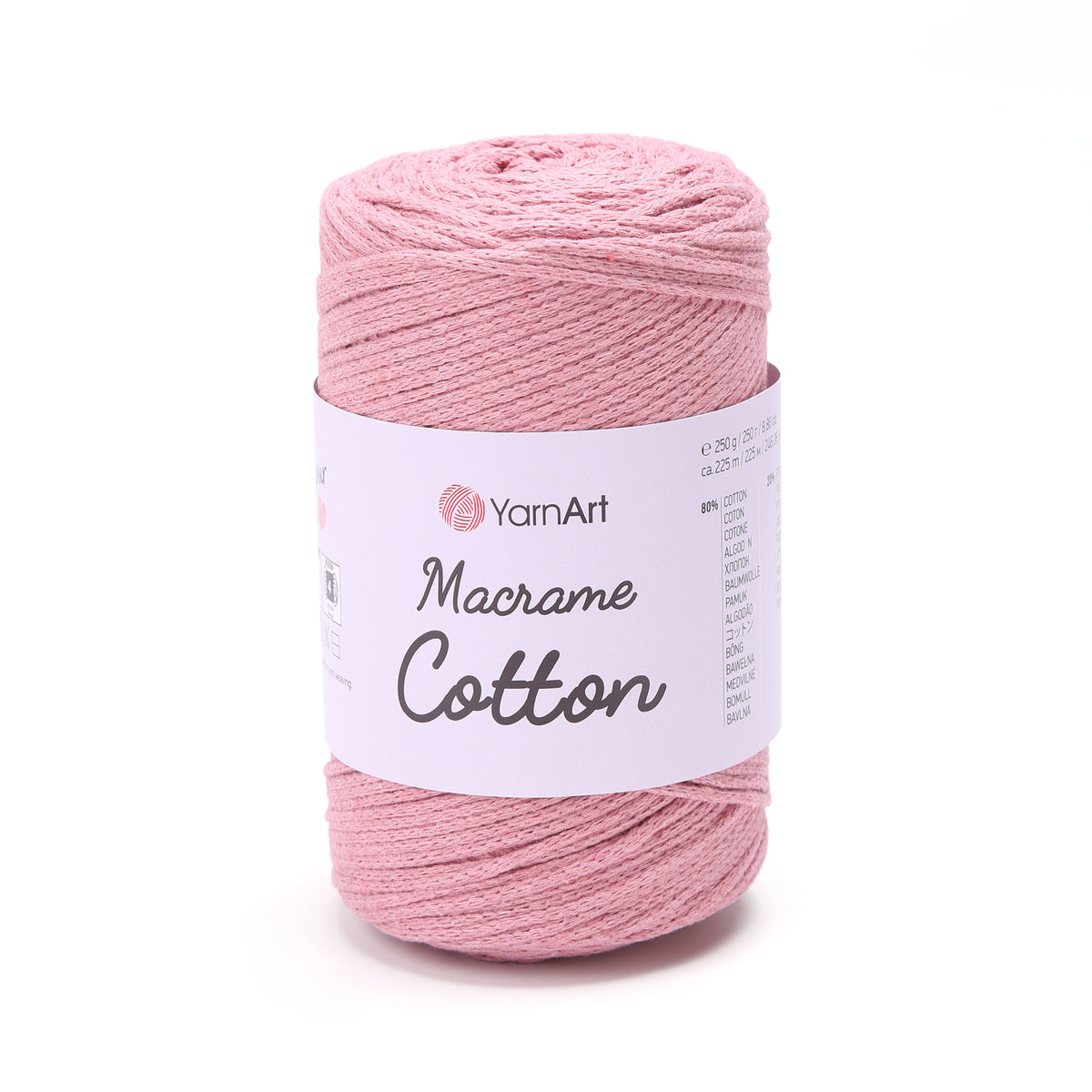 YarnArt Macrame Cotton Virvutė 250g (medvilnė, poliesteris)