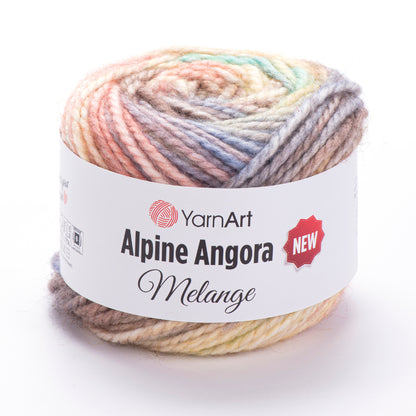 YarnArt Alpine Angora Melange New 150g (vilna, akrilanas)
