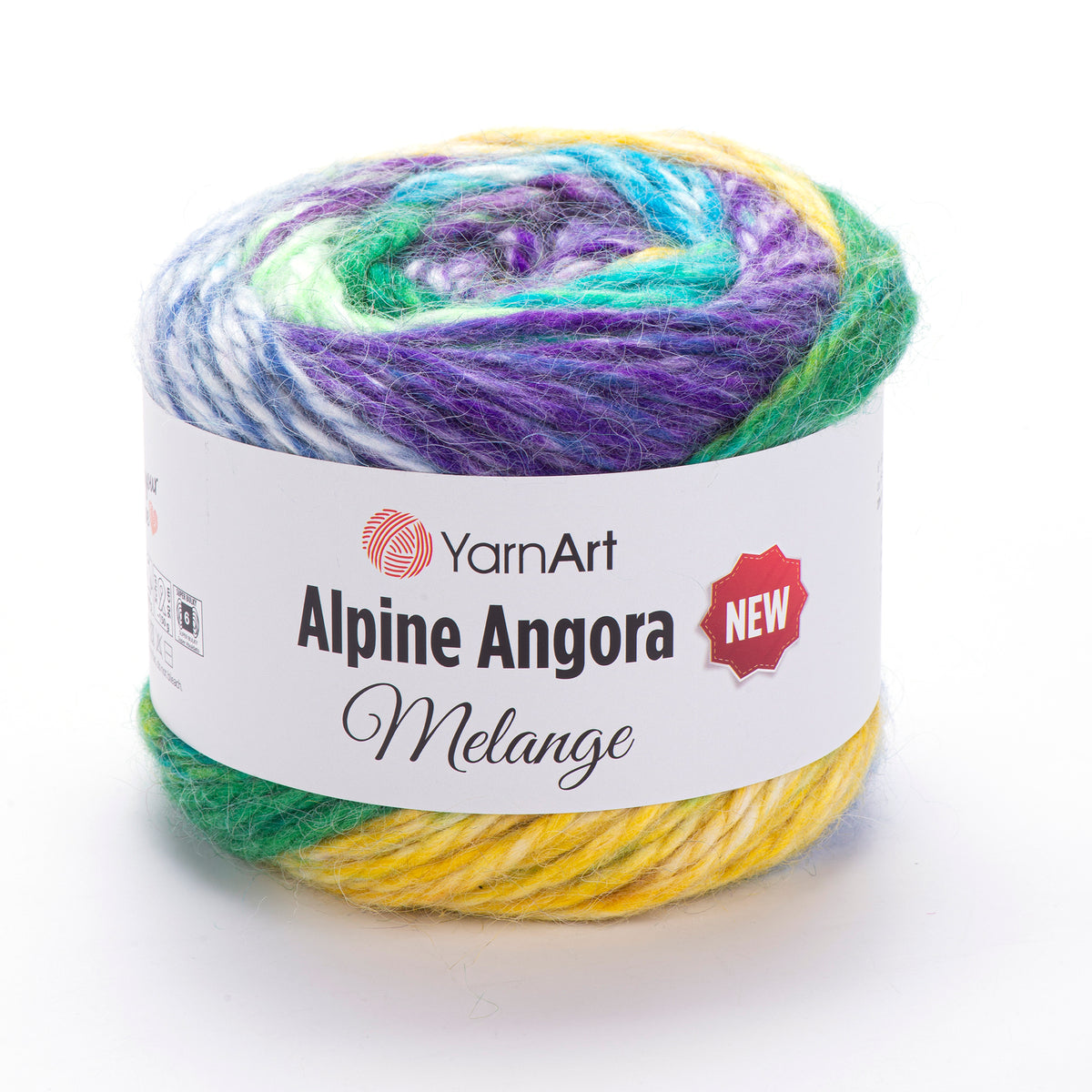 YarnArt Alpine Angora Melange New 150g (vilna, akrilanas)