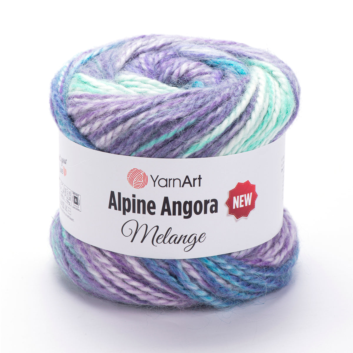 YarnArt Alpine Angora Melange New 150g (vilna, akrilanas)