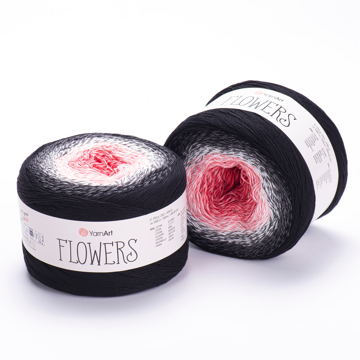 YarnArt Flowers siūlai 250g (medvilnė, akrilanas)