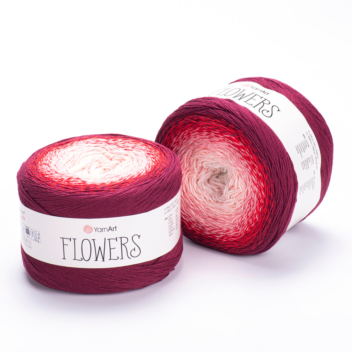 YarnArt Flowers siūlai 250g (medvilnė, akrilanas)