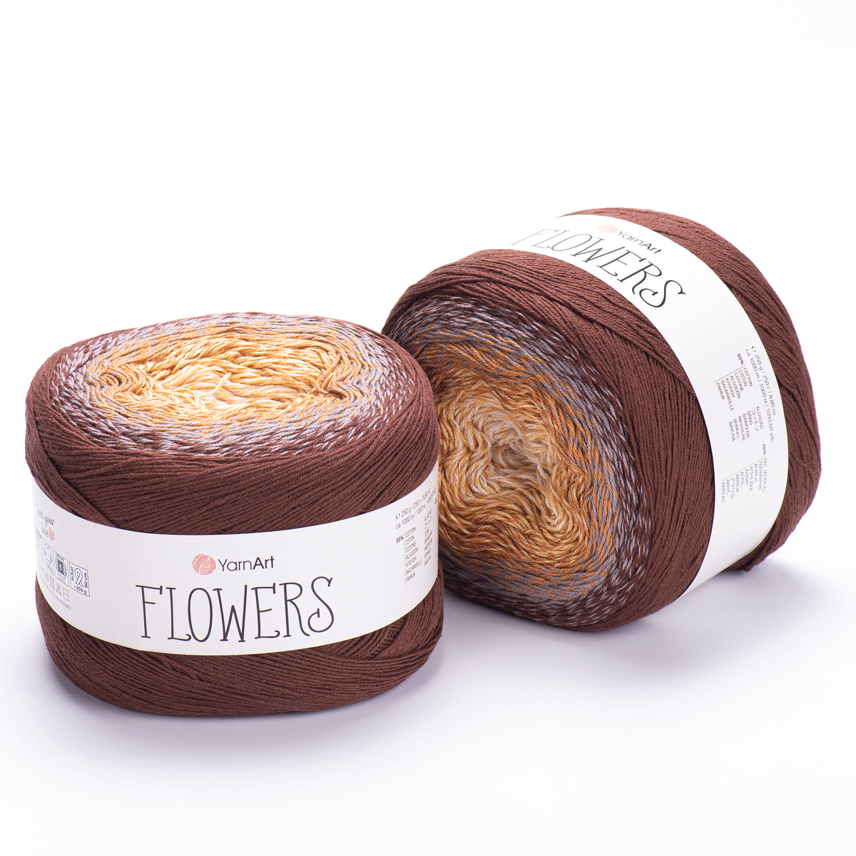 YarnArt Flowers siūlai 250g (medvilnė, akrilanas)