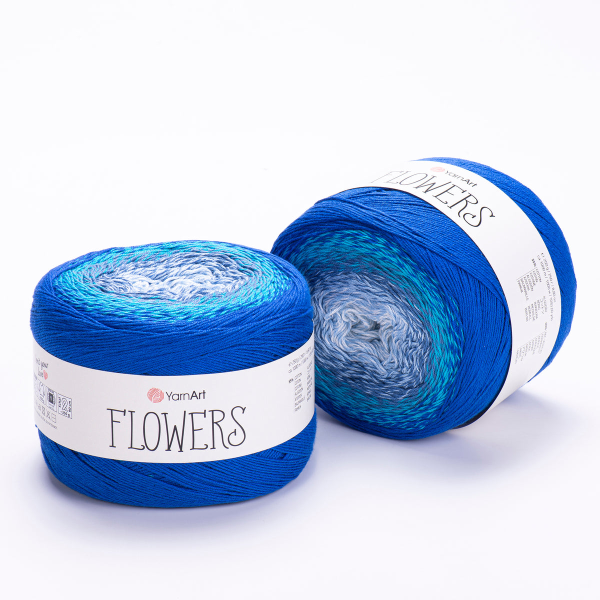 YarnArt Flowers siūlai 250g (medvilnė, akrilanas)