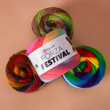 YarnArt Forza Festival siūlai 100g (vilna, poliamidas)